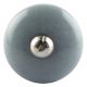 Solid Grey Small Bulb Ceramic Wardrobe Knob